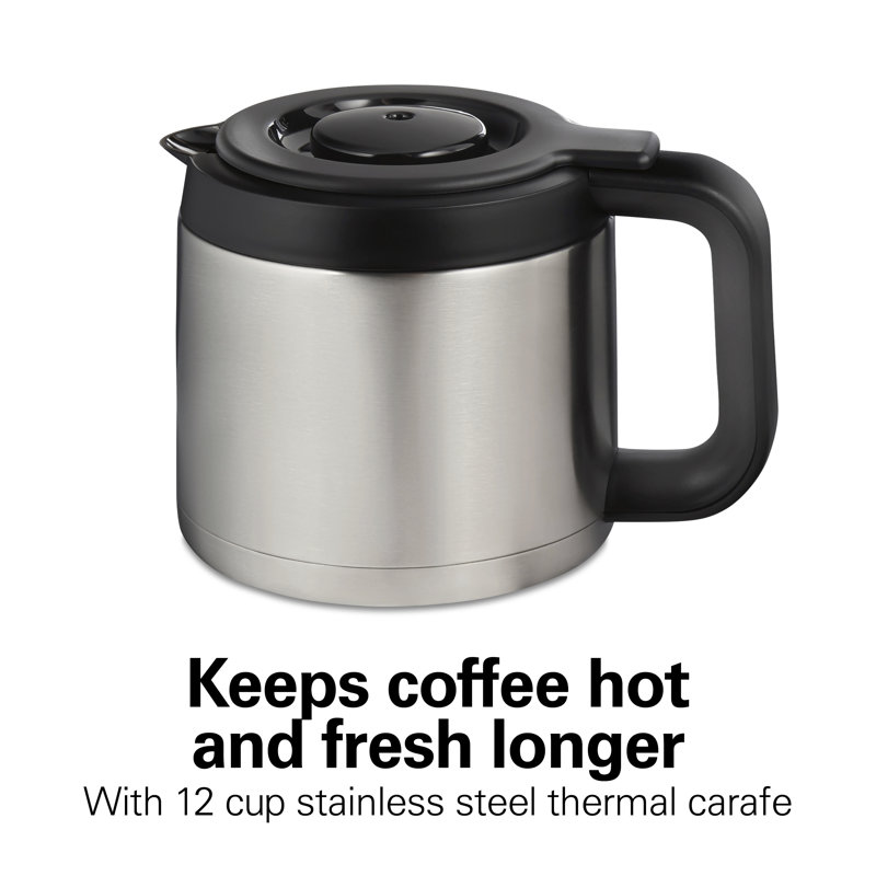 Coffee Makers With Stainless Carafe Hamilton Beach Flexbrew Trio Coffee Maker With 12 Cup Stainless Steel